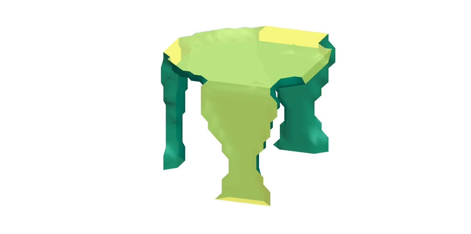 Initial three-dimensional optimized skeleton for the Bag Sentável project.